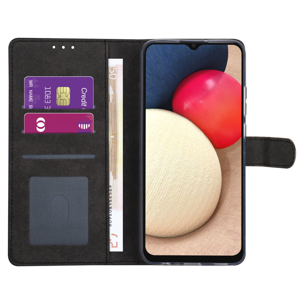 Samsung Galaxy A02s Book type case - Gold - Card holder - Magnetic closure Samsung Galaxy A02s Book type case - Gold - Card holder - Magnetic closure