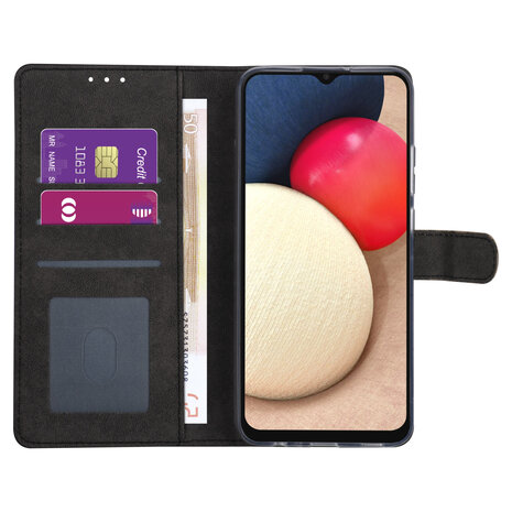 Samsung Galaxy A02s Book type case - Gold - Card holder - Magnetic closure Samsung Galaxy A02s Book type case - Gold - Card holder - Magnetic closure