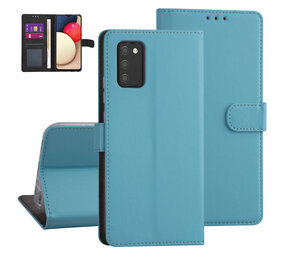 Samsung Galaxy A02s Booktype hoesje - LichtBlauw - Pasjeshouder - Magneetsluiting Samsung Galaxy A02s Booktype hoesje - LichtBlauw - Pasjeshouder - Magneetsluiting