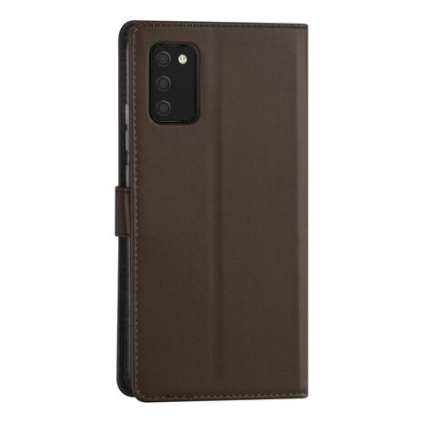 Samsung Galaxy A02s Book-Case hul - Braun - Kartenhalter - Magnetverschluss Samsung Galaxy A02s Book-Case hul - Braun - Kartenhalter - Magnetverschluss