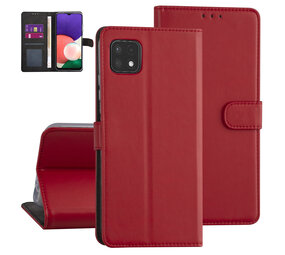 Samsung Galaxy A22 5G Book type housse - Rouge - Porte-cartes - Fermeture magnétique Samsung Galaxy A22 5G Book type housse - Rouge - Porte-cartes - Fermeture magnétique
