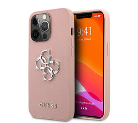 Guess Guess iPhone 13 Pro Hardcase-Rückseite - Big 4G Logo - Rosa Guess Guess iPhone 13 Pro Hardcase-Rückseite - Big 4G Logo - Rosa