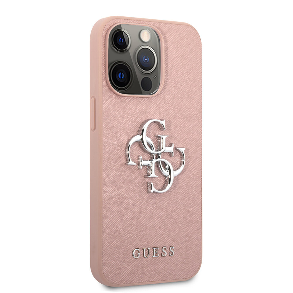 Guess Guess iPhone 13 Pro Coque arrière rigide - Big 4G Logo - Rose Guess Guess iPhone 13 Pro Coque arrière rigide - Big 4G Logo - Rose