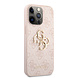 Guess Guess iPhone 13 Pro Max Hardcase - Gold 4G Logo - Pink Guess Guess iPhone 13 Pro Max Hardcase - Gold 4G Logo - Pink