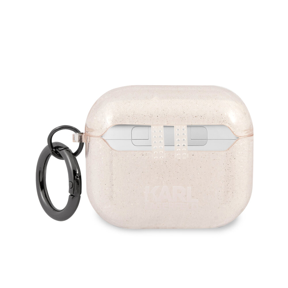 Karl Lagerfeld Karl Lagerfeld Airpods 3 Case - Glitter - Karl - Goud Karl Lagerfeld Karl Lagerfeld Airpods 3 Case - Glitter - Karl - Goud