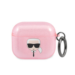 Karl Lagerfeld Airpods 3 Case - Glitter - Karl - Rosa