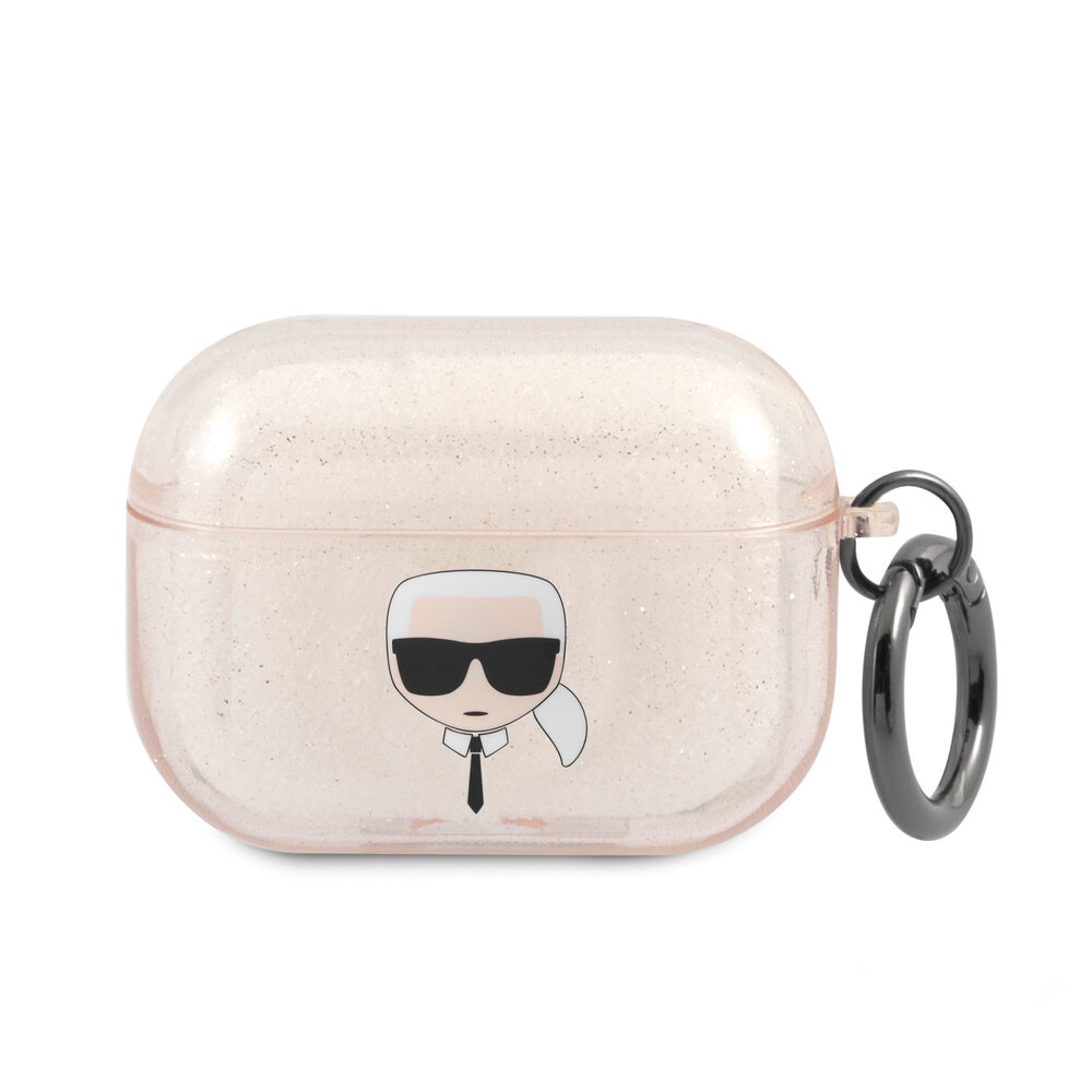 Karl Lagerfeld Karl Lagerfeld Airpods Pro & Pro 2 Case - Glitter - Karl - Gold