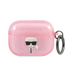 Karl Lagerfeld Airpods Pro & Pro 2 Case - Glitter - Karl - Pink