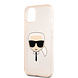 Karl Lagerfeld Karl Lagerfeld iPhone 13 Mini Coque arrière rigide - Glitter - Karl's head - Transparent Gold - Transparent Karl Lagerfeld Karl Lagerfeld iPhone 13 Mini Coque arrière rigide - Glitter - Karl's head - Transparent Gold - Transparent