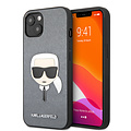 Karl Lagerfeld Karl Lagerfeld iPhone 13 Mini Hardcase Backcover - Karl's head - Zilver