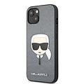 Karl Lagerfeld Karl Lagerfeld iPhone 13 Mini Hardcase Backcover - Karl's head - Zilver