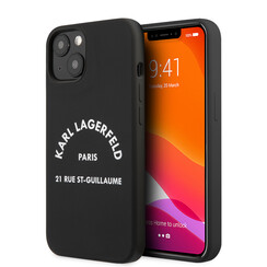 Karl Lagerfeld iPhone 13 Mini Hardcase - RSG White Logo - Black