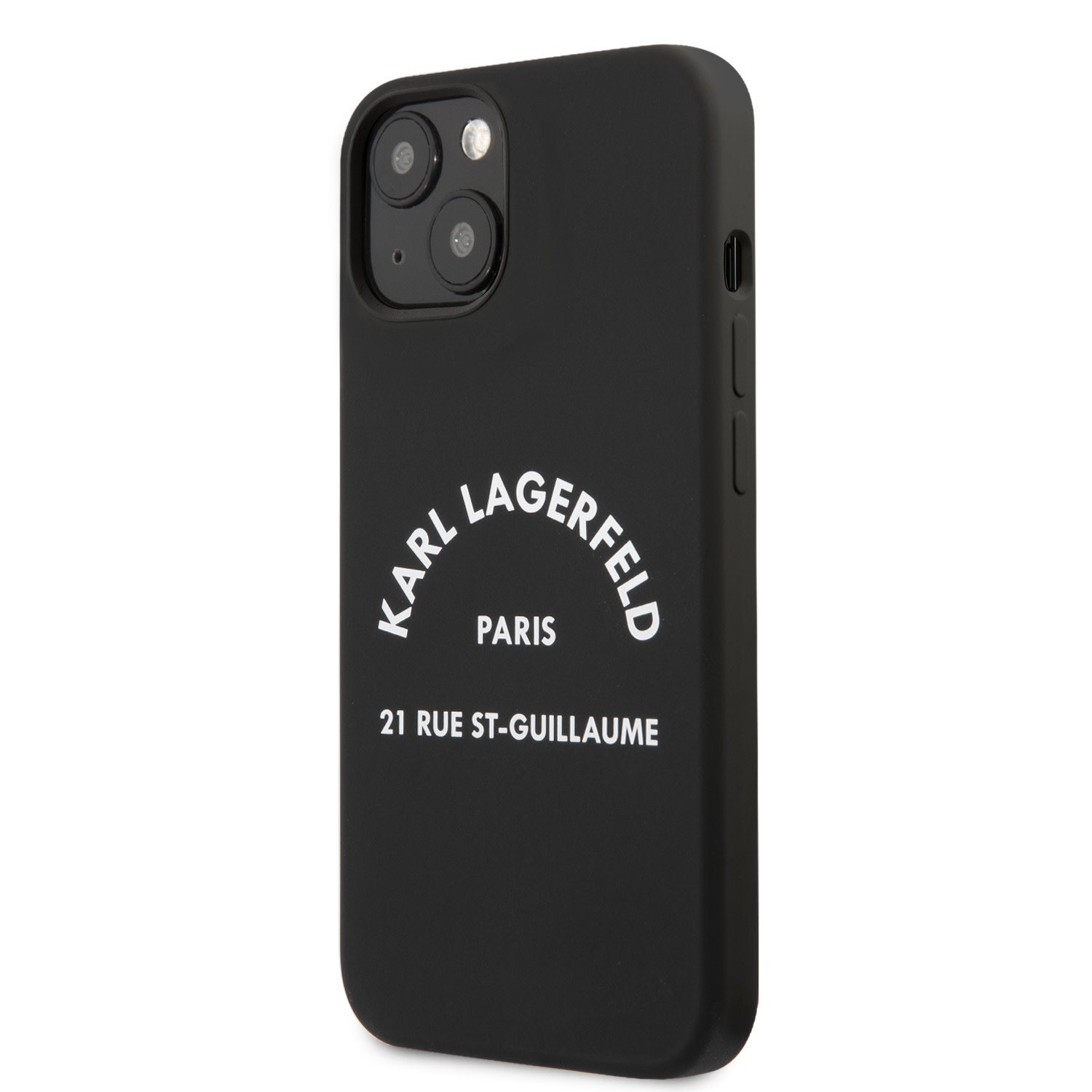 Karl Lagerfeld Karl Lagerfeld iPhone 13 Mini Hardcase Backcover - RSG White Logo - Zwart, foto 2 van 6
