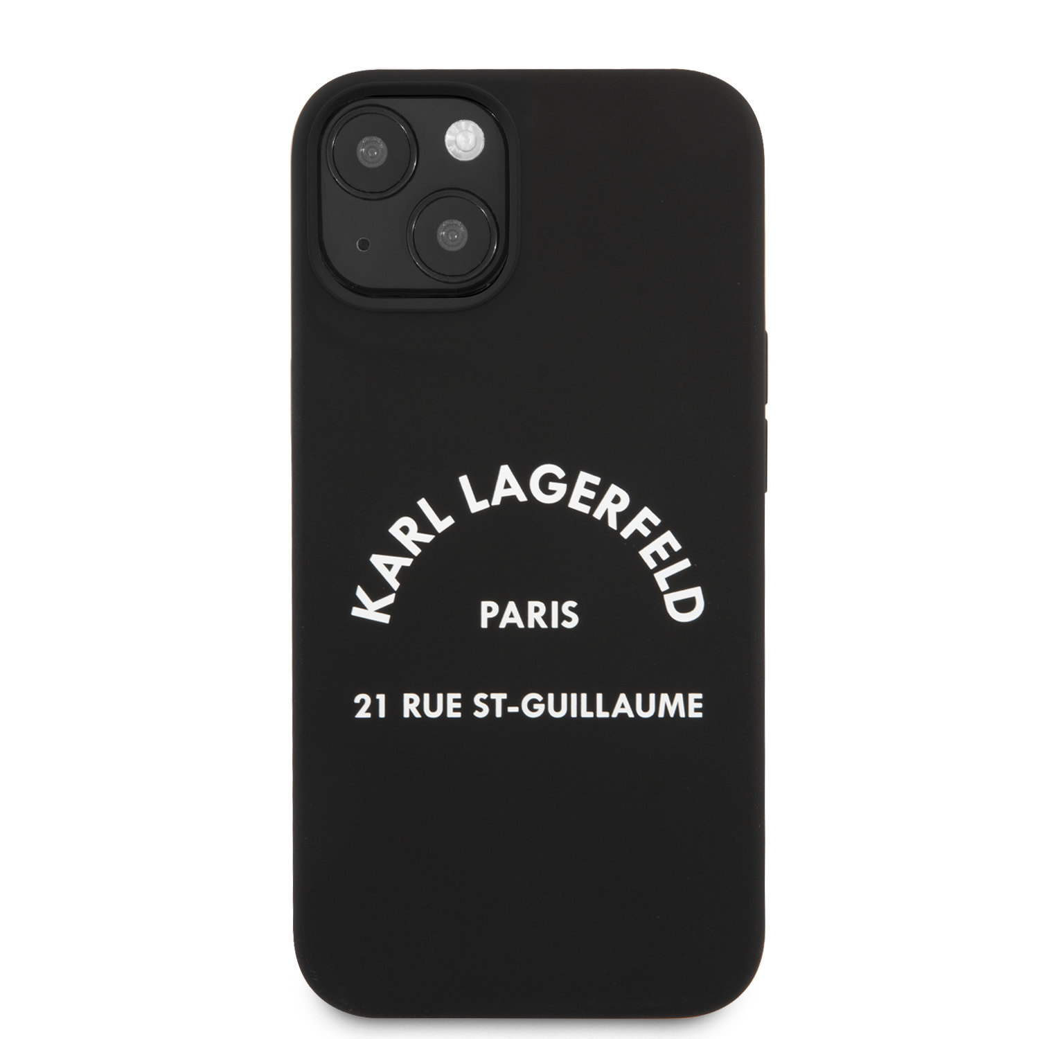 Karl Lagerfeld Karl Lagerfeld iPhone 13 Mini Hardcase Backcover - RSG White Logo - Zwart, foto 3 van 6