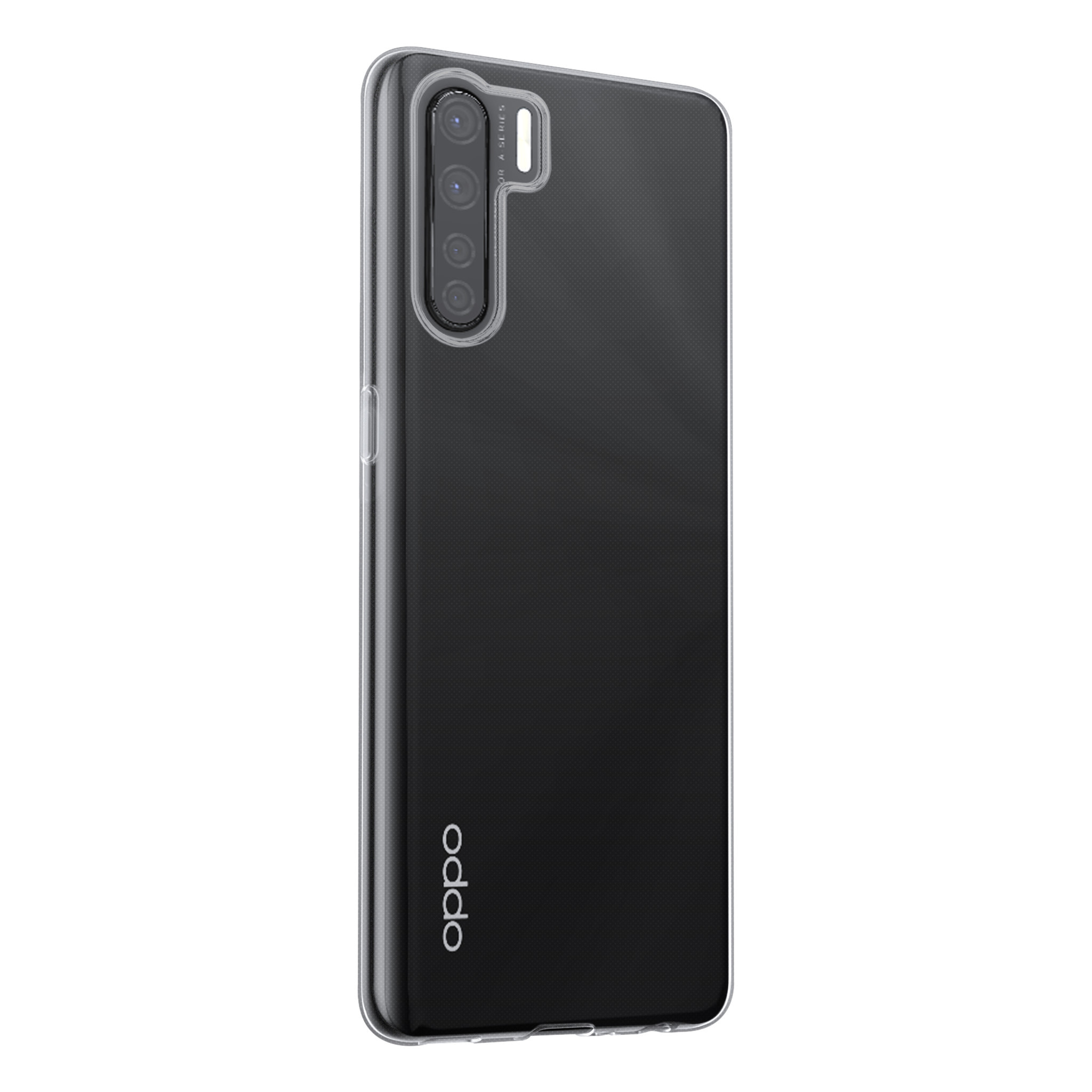 Oppo A91 TPU Backcover - Transparant, foto 2 van 3