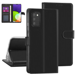 Samsung Galaxy A03s Book type case - Black - Card holder - Magnetic closure