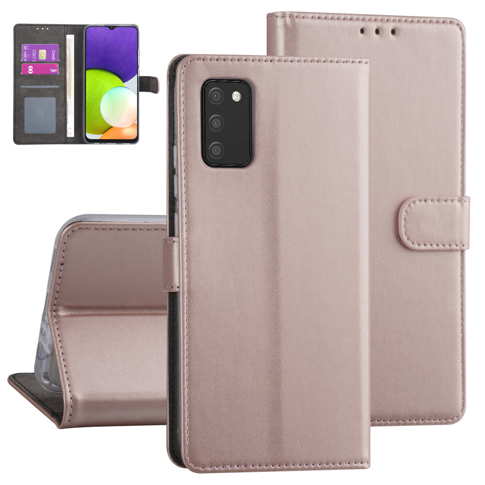 Samsung Galaxy A03s Book type housse - Rose Gold - Porte-cartes - Fermeture magnétique Samsung Galaxy A03s Book type housse - Rose Gold - Porte-cartes - Fermeture magnétique