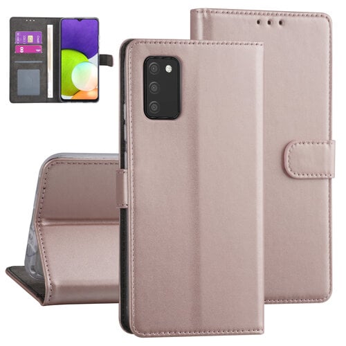 Samsung Galaxy A03s Booktype hoesje - Rose Gold - Pasjeshouder - Magneetsluiting