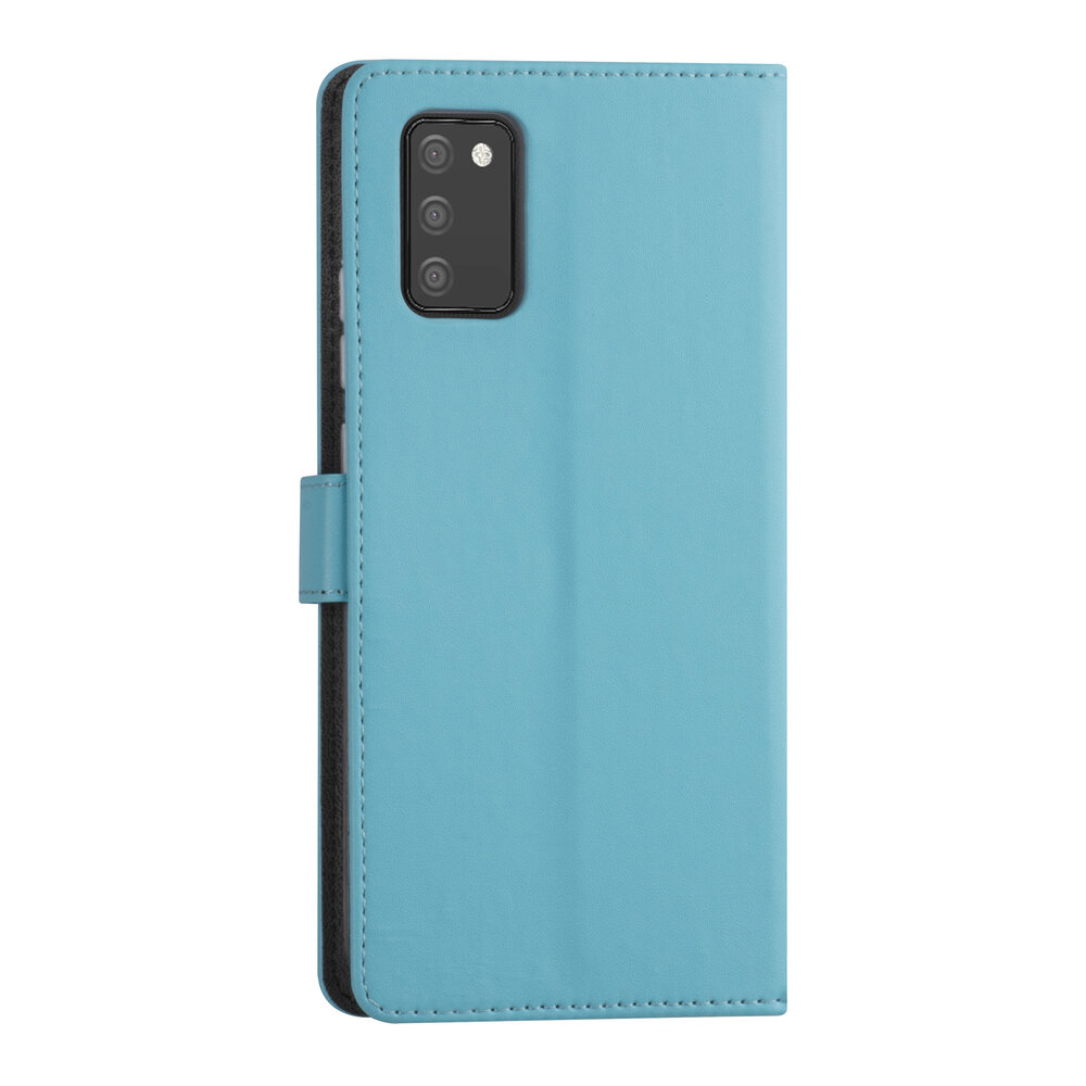 Samsung Galaxy A03s Book type case - Light Blue - Card holder - Magnetic closure Samsung Galaxy A03s Book type case - Light Blue - Card holder - Magnetic closure