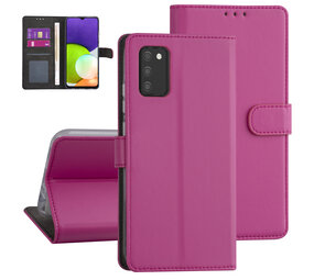 Samsung Galaxy A03s Booktype hoesje - Felroze - Pasjeshouder - Magneetsluiting Samsung Galaxy A03s Booktype hoesje - Felroze - Pasjeshouder - Magneetsluiting