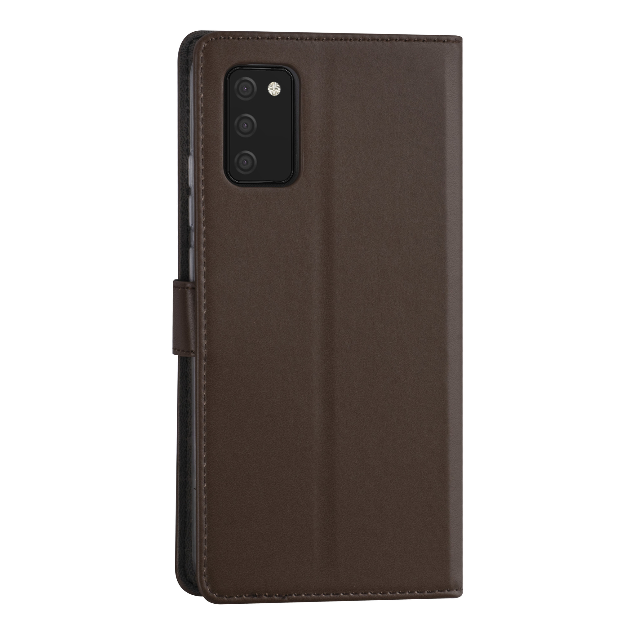 Samsung Galaxy A03s Booktype hoesje - Bruin - Pasjeshouder - Magneetsluiting, foto 3 van 4