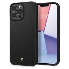 Spigen Cyrill Leather Brick iPhone 13 Pro Max Hardcase - Magsafe Compatible - Black
