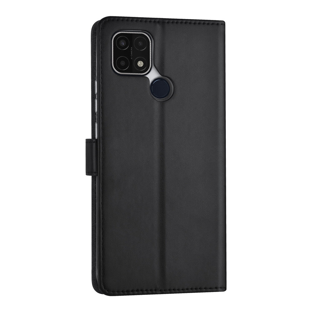 Zwart hoesje voor Oppo A15 - Book Case - Pasjeshouder - Magneetsluiting Zwart hoesje voor Oppo A15 - Book Case - Pasjeshouder - Magneetsluiting