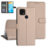 Goud hoesje voor Oppo A15 - Book Case - Pasjeshouder - Magneetsluiting
