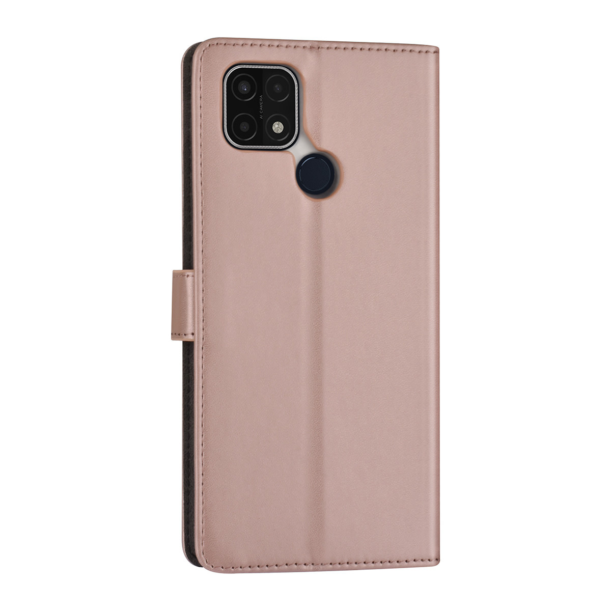 Rose Gold hoesje voor Oppo A15 - Book Case - Pasjeshouder - Magneetsluiting, foto 3 van 4