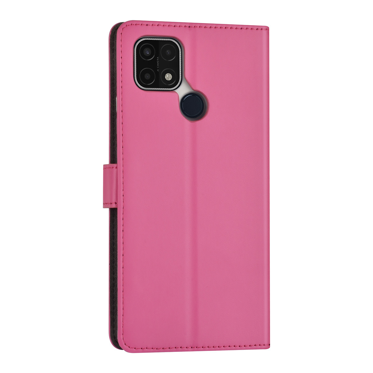 Felroze hoesje voor Oppo A15 - Book Case - Pasjeshouder - Magneetsluiting, foto 3 van 4
