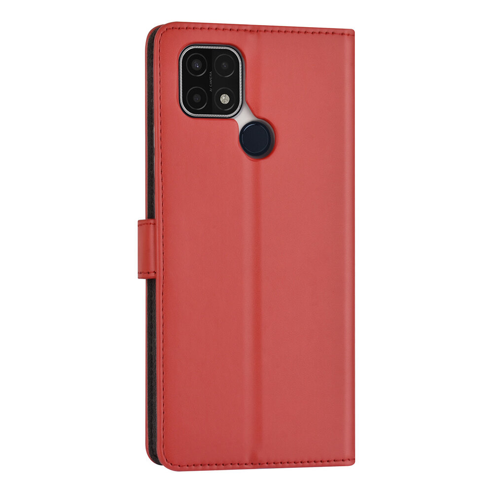 Rood hoesje voor Oppo A15 - Book Case - Pasjeshouder - Magneetsluiting Rood hoesje voor Oppo A15 - Book Case - Pasjeshouder - Magneetsluiting