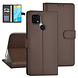 Oppo A15 Book type case - Card holder - Magnetic closure - Brown Oppo A15 Book type case - Card holder - Magnetic closure - Brown