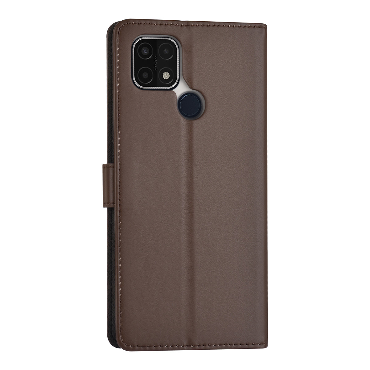 Bruin hoesje voor Oppo A15 - Book Case - Pasjeshouder - Magneetsluiting, foto 3 van 4