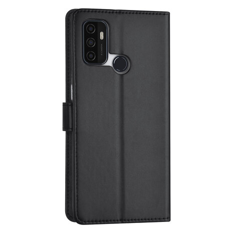 Oppo A53s Book-Case hul - Kartenhalter - Magnetverschluss - Schwarz Oppo A53s Book-Case hul - Kartenhalter - Magnetverschluss - Schwarz