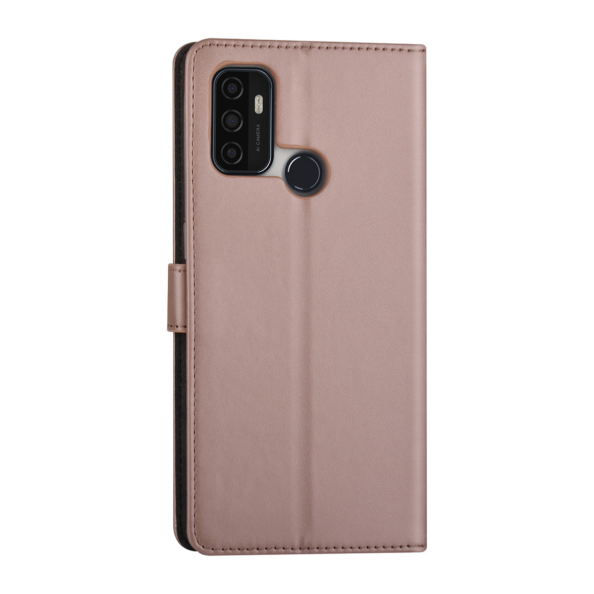 Rose Gold hoesje voor Oppo A53s - Book Case - Pasjeshouder - Magneetsluiting, foto 3 van 4