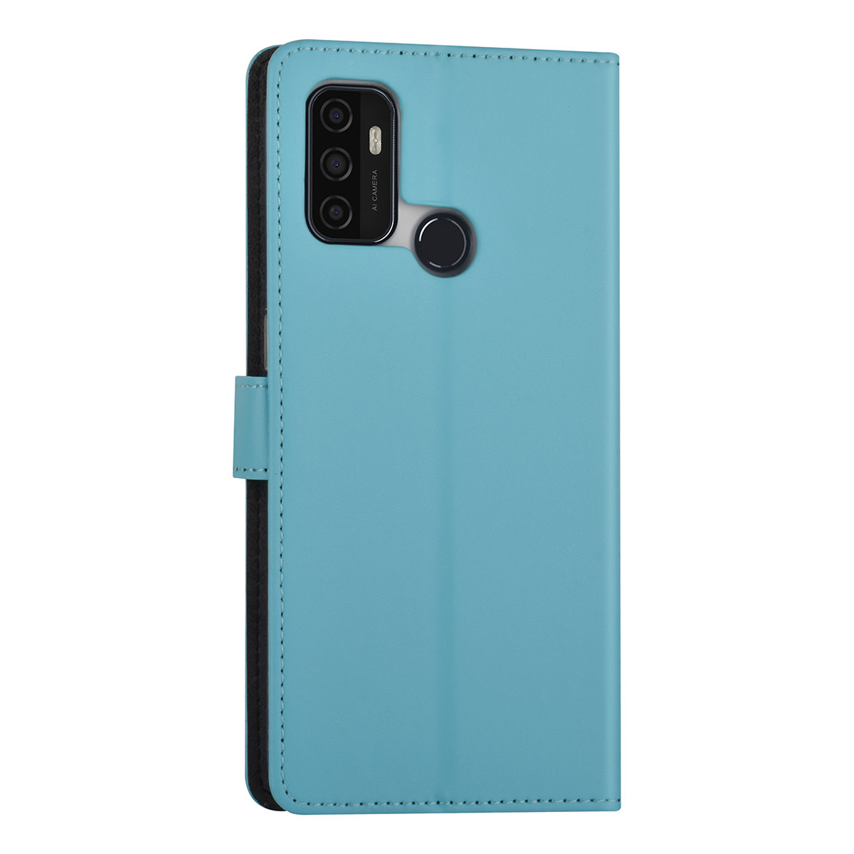 LichtBlauw hoesje voor Oppo A53s - Book Case - Pasjeshouder - Magneetsluiting, foto 3 van 4