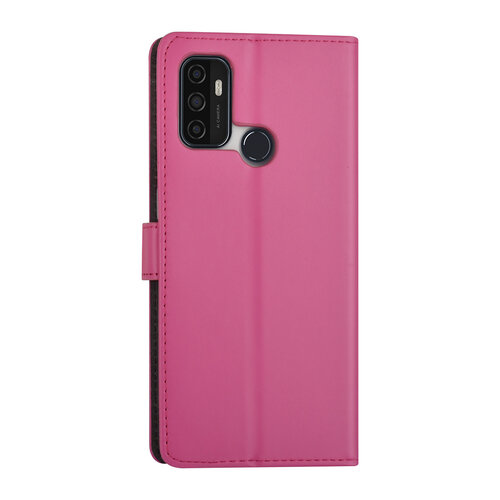 Oppo A53s Book type case - Card holder - Magnetic closure - Hot Pink