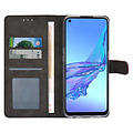 Oppo A53s Book type case - Card holder - Magnetic closure - Hot Pink
