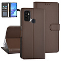 Oppo A53s Book-Case hul - Kartenhalter - Magnetverschluss - Braun