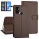 Oppo A53s Book type case - Card holder - Magnetic closure - Brown Oppo A53s Book type case - Card holder - Magnetic closure - Brown