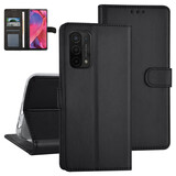 Oppo A54 5G & Oppo A74 5G Book type case - Card holder - Magnetic closure - Black
