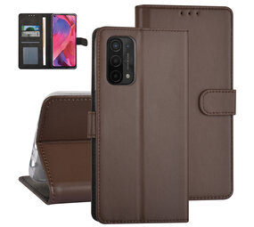 Book type housse Oppo A54 5G & Oppo A74 5G - Porte-cartes - Fermeture magnétique - Marron Book type housse Oppo A54 5G & Oppo A74 5G - Porte-cartes - Fermeture magnétique - Marron