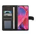 Oppo A74 5G & Oppo A54 5G Book type case - Card holder - Magnetic closure - Black