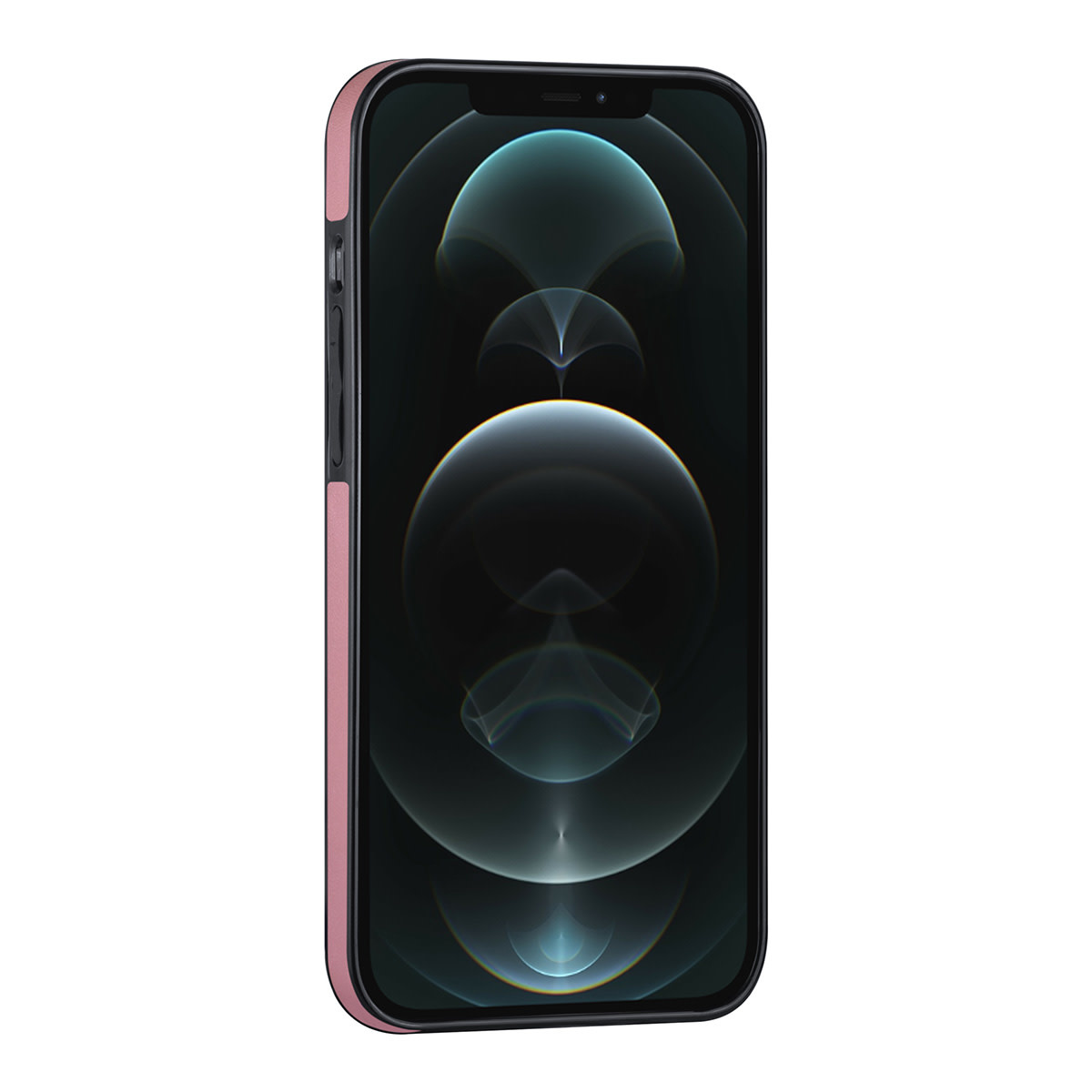 Roze hoesje voor iPhone 12 Pro Max - Back Cover - Pasjeshouder - Multifunctionele Handstrap, foto 5 van 5
