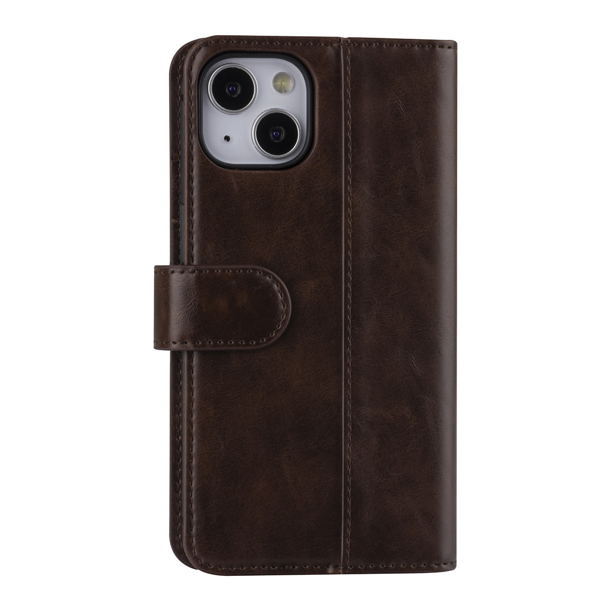 UNIQ Accessory UNIQ Accessory Donker Bruin hoesje voor iPhone 13 & 14 - Book Case - Pasjeshouder voor 3 pasjes - Magneetsluiting, foto 3 van 5