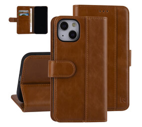 UNIQ Accessory UNIQ Accessory Book type case iPhone 13 & 14 - Card holder - Magnetic closure - Brown UNIQ Accessory UNIQ Accessory Book type case iPhone 13 & 14 - Card holder - Magnetic closure - Brown