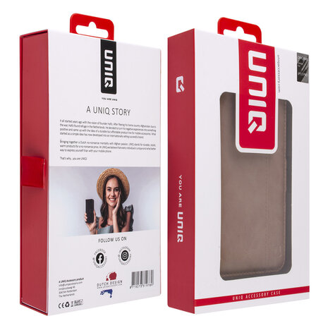 UNIQ Accessory UNIQ Accessory Book-Case hul iPhone 13 Pro - Kartenhalter - Magnetverschluss - Rosa UNIQ Accessory UNIQ Accessory Book-Case hul iPhone 13 Pro - Kartenhalter - Magnetverschluss - Rosa