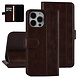 UNIQ Accessory UNIQ Accessory Book type case iPhone 13 Pro Max - Card holder - Magnetic closure - Brown UNIQ Accessory UNIQ Accessory Book type case iPhone 13 Pro Max - Card holder - Magnetic closure - Brown