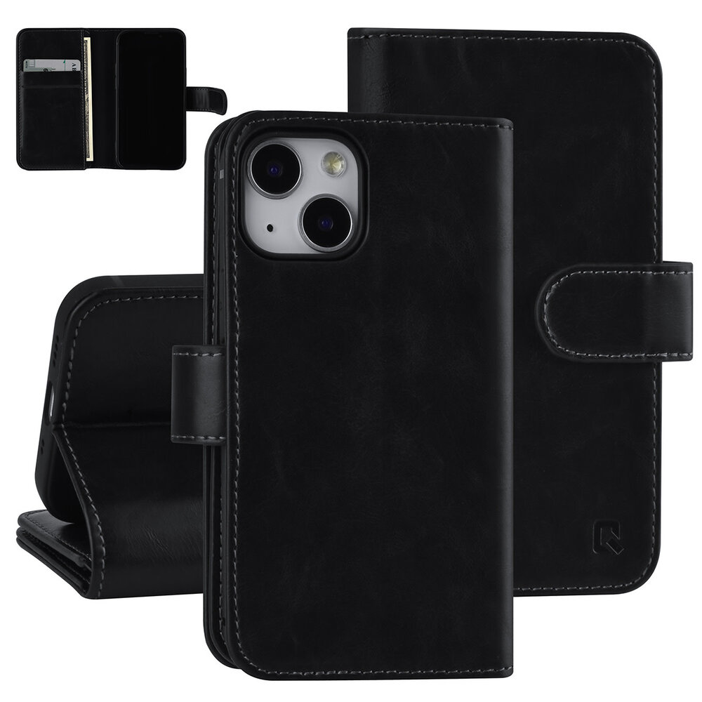 UNIQ Accessory UNIQ Accessory Book type housse iPhone 13 Mini - Porte-cartes 6x - Fermeture magnétique - Noir UNIQ Accessory UNIQ Accessory Book type housse iPhone 13 Mini - Porte-cartes 6x - Fermeture magnétique - Noir
