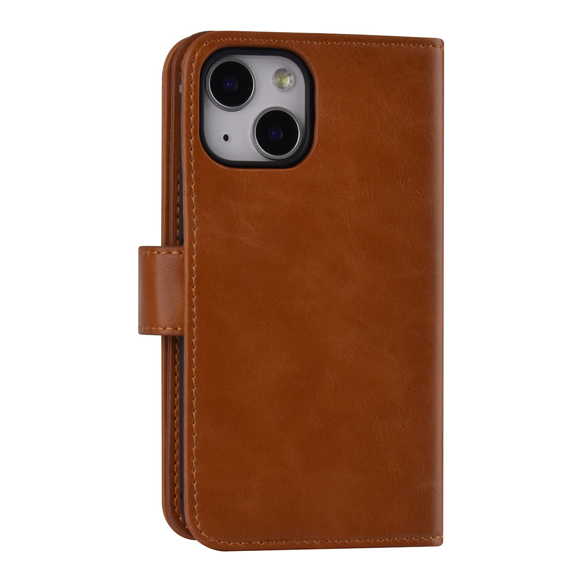 UNIQ Accessory UNIQ Accessory Bruin hoesje voor iPhone 13 Mini - Book Case - Pasjeshouder voor 9 pasjes - Magneetsluiting, foto 3 van 6